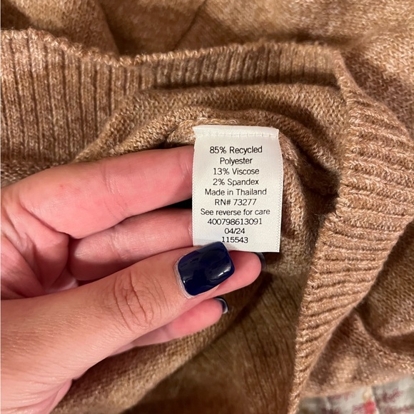 Sonoma Tan Drop Sleeve Sweater - Picture 6 of 6